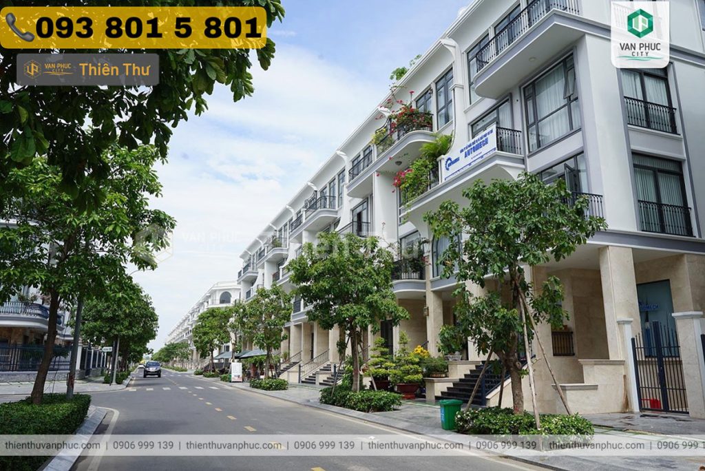 Bán nhà phố thô mặt tiền 7m Vạn Phúc City
